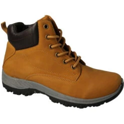 Mens Black Lace Up Chunky Outsole