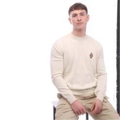 Sunset Cross Knit Basic Crewneck Sweater -Urban Gent 29012669 l a3