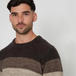 Threadbare Ombr¿ Stripe Crew Neck Jumper -Urban Gent 29886302 l a3
