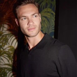 Threadbare Trophy Neck Knitted Long Sleeve Polo Jumper -Urban Gent 29891603 l a3