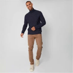 Threadbare Turtle Neck Cable Knit Jumper -Urban Gent 29941818 l a2
