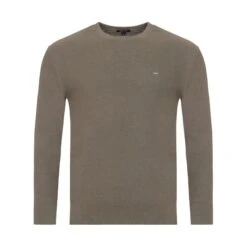 Eden Park Light Blue Jumper In A Linen Blend