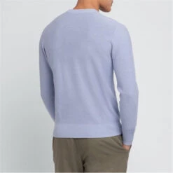 Eden Park Light Blue Jumper In A Linen Blend -Urban Gent 30936899 l a3