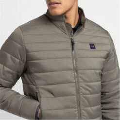 Eden Park Khaki Long-sleeved Puffa Jacket 9 Eden Park Khaki Long-sleeved Puffa Jacket -Urban Gent 30952915 l a3