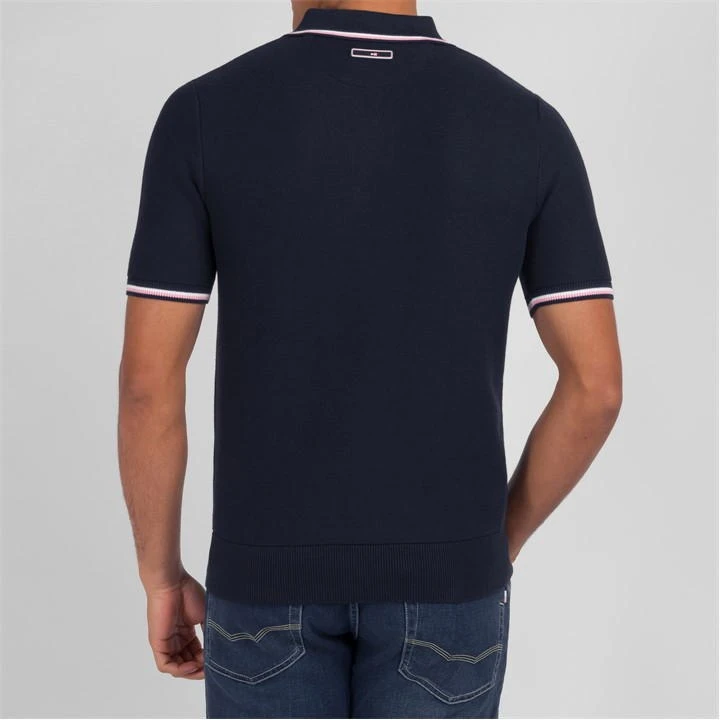Eden Park Navy Blue Short-sleeved Jumper 6 Eden Park Navy Blue Short-sleeved Jumper - Image 4