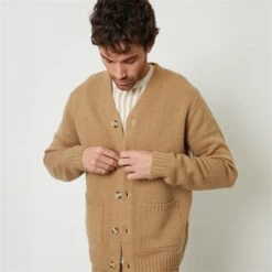 Threadbare Knitted V-Neck Cardigan -Urban Gent 31225505 l a4