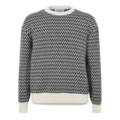Lanvin Curb Herringbone Merino Wool Jumper -Urban Gent 31732103 l a10