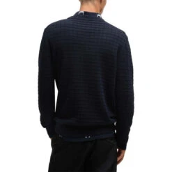 Hugo Scoult Grid Pattern Regular-Fit Sweater -Urban Gent 31751918 l a2