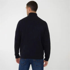Threadbare Cable Knit Roll Neck Jumper -Urban Gent 31804218 l a1
