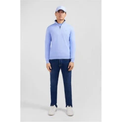 Eden Park Navy Blue Cotton Jersey Jumper -