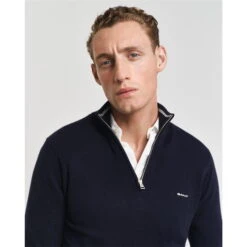 Gant Pique Half Zip Jumper -Urban Gent 32067418 l a4