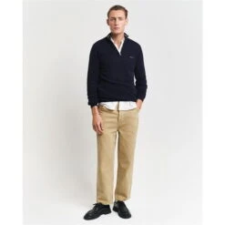 Gant Pique Half Zip Jumper -Urban Gent 32067418 l a6