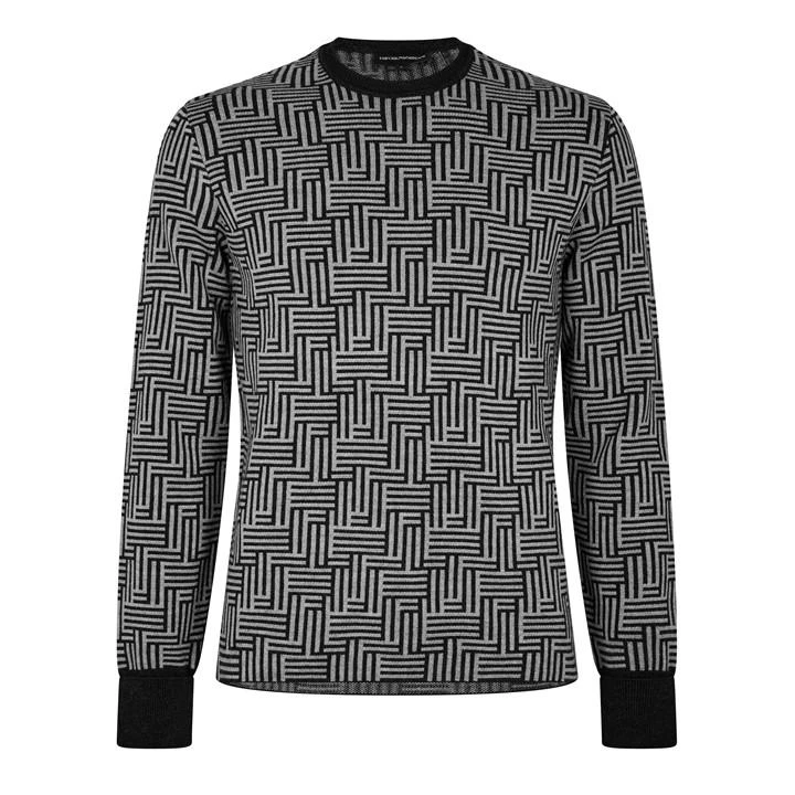 Emporio Armani All Over Pattern Jumper 3 Emporio Armani All Over Pattern Jumper