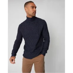 Threadbare Ayres Cable Knit Jumper Mens