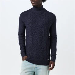Threadbare Ayres Cable Knit Jumper Mens -Urban Gent 32745918 l a2