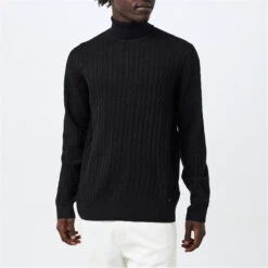 Threadbare Roll Neck Jumper Mens -Urban Gent 32747903 l a2