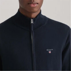 Gant Classic Cotton Zipped Cardigan -Urban Gent 32862818 l a2