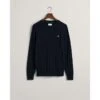 Gant COTTON CABLE C-NECK EVENING BLUE S -Urban Gent 32888618 l