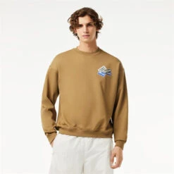 Lacoste Badge Detail Crew Jumper