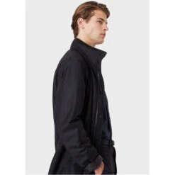 Emporio Armani Zipped High Neck Coat -Urban Gent 33351318 l a2