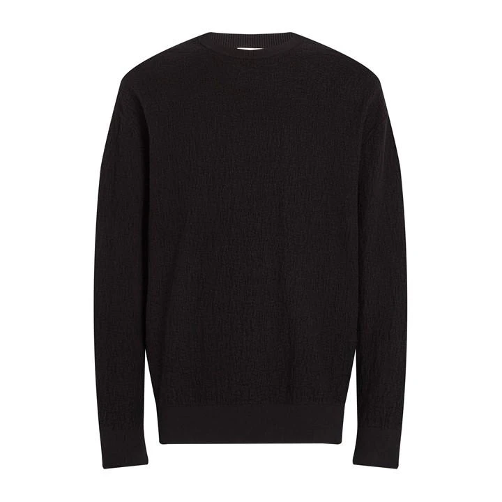 Calvin Klein NATURAL TEXTURE JACQUARD SWEATER 3 Calvin Klein NATURAL TEXTURE JACQUARD SWEATER