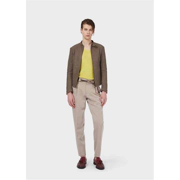 Emporio Armani Textured Biker Jacket 3 Emporio Armani Textured Biker Jacket