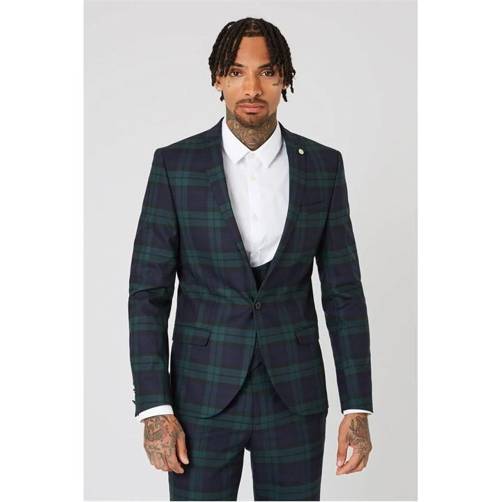 Ginger Skinny Fit Tartan Suit Jacket 5 Ginger Skinny Fit Tartan Suit Jacket - Image 3