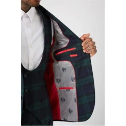 Ginger Skinny Fit Tartan Suit Jacket 12 Ginger Skinny Fit Tartan Suit Jacket -Urban Gent 52018615 l a4