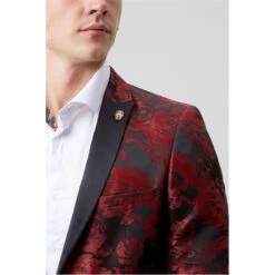 Ersat Skinny Fit Floral Tux Jacket 9 Ersat Skinny Fit Floral Tux Jacket -Urban Gent 52018808 l a2