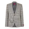 Jessop Slim Fit Light Green Check Suit Jacket -Urban Gent 52033315 l