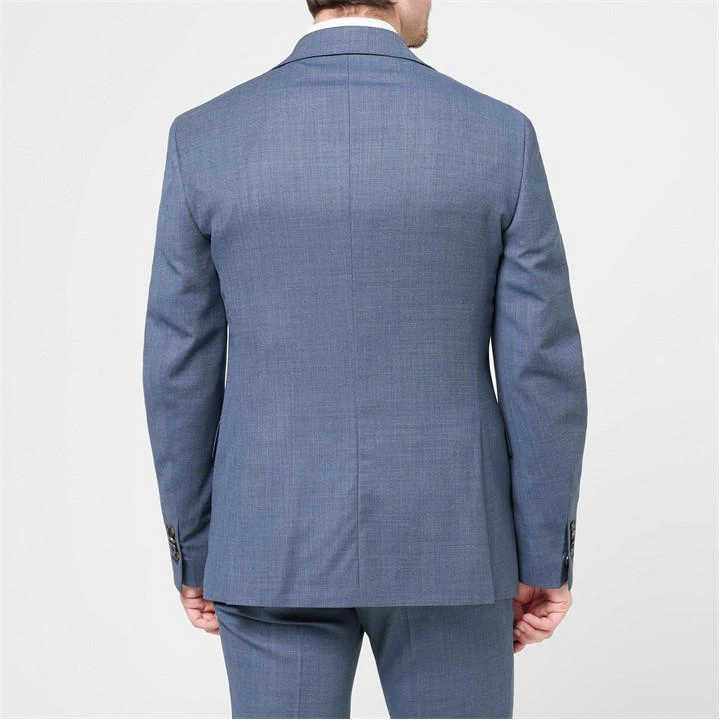 Wilder Tailored Fit Blue Birdseye Suit Jacket 6 Wilder Tailored Fit Blue Birdseye Suit Jacket - Image 4