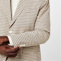Berkley Tailored Fit Seersucker Check Suit Jacket -Urban Gent 52073369 l a4