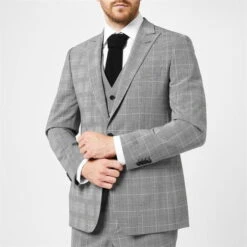 Slim Fit Check Suit Jacket -Urban Gent 52082803 l a3