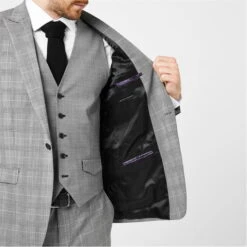 Slim Fit Check Suit Jacket -Urban Gent 52082803 l a8