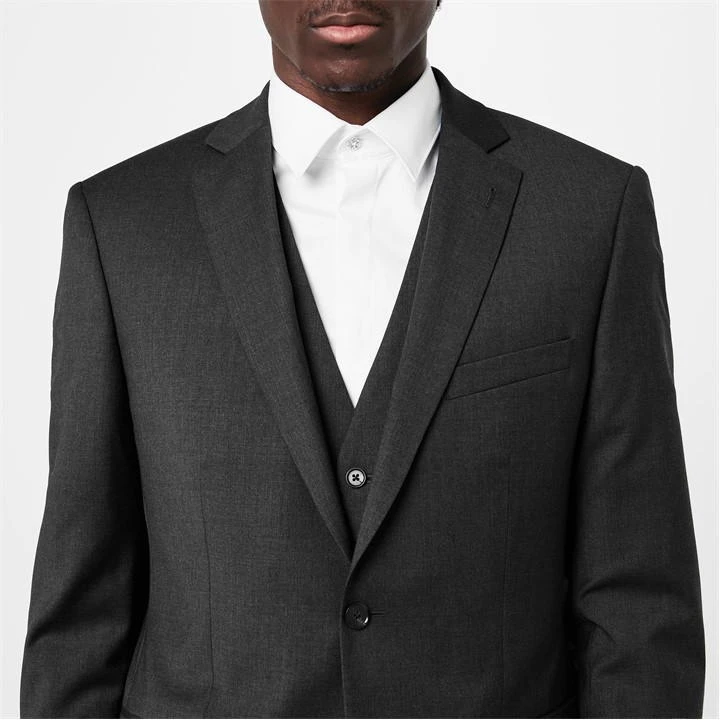 Kilburn Charcoal Slim Fit Suit Jacket - Italian Fabric 7 Kilburn Charcoal Slim Fit Suit Jacket - Italian Fabric - Image 5