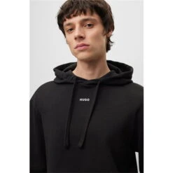 Hugo Relaxed-Fit Hoodie With Logo Print 16 Hugo Relaxed-Fit Hoodie With Logo Print -Urban Gent 53457503 l a4