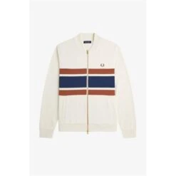 Fred Perry Panelled Full Zip Sweatshirt