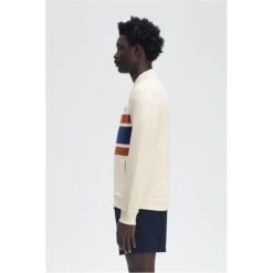 Fred Perry Panelled Full Zip Sweatshirt -Urban Gent 55012601 l a3