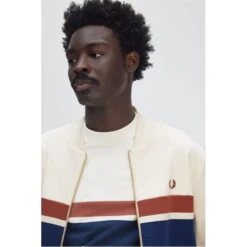 Fred Perry Panelled Full Zip Sweatshirt -Urban Gent 55012601 l a4