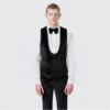 Sylvester Slim Fit Velvet Tux Waistcoat 2 Sylvester Slim Fit Velvet Tux Waistcoat -Urban Gent 56011103 l