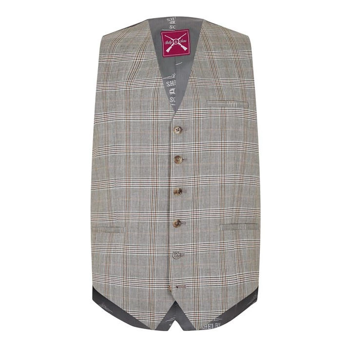 Jessop Slim Fit Light Green Check Waiscoat 3 Jessop Slim Fit Light Green Check Waiscoat