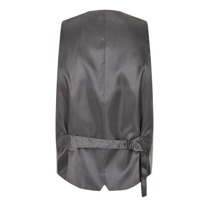 Jessop Slim Fit Light Green Check Waiscoat 4 Jessop Slim Fit Light Green Check Waiscoat - Image 2