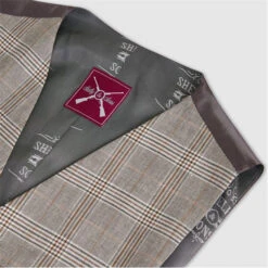 Jessop Slim Fit Light Green Check Waiscoat 7 Jessop Slim Fit Light Green Check Waiscoat -Urban Gent 56039915 l a6