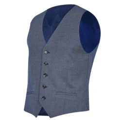 Wilder Tailored Fit Birdseye Waistcoat -Urban Gent 56050918 l a11