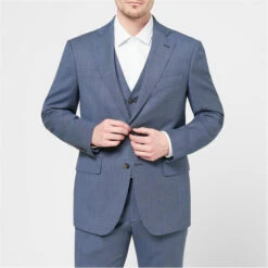 Wilder Tailored Fit Birdseye Waistcoat -Urban Gent 56050918 l a2