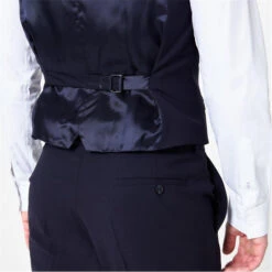 Kilburn Navy Slim Fit Waistcoat - Italian Fabric -Urban Gent 56054018 l a4