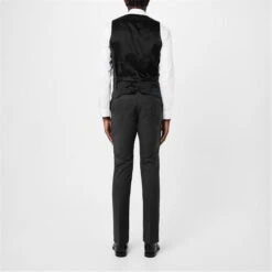 Kilburn Charcoal Slim Fit Waistcoat - Italian Fabric 12 Kilburn Charcoal Slim Fit Waistcoat - Italian Fabric -Urban Gent 56060302 l a3