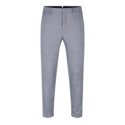 Exeter Slim Fit Grey Check Suit Trousers