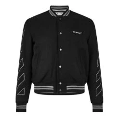 Off-White Wool Varsity Jacket -Urban Gent 60039803 l a10