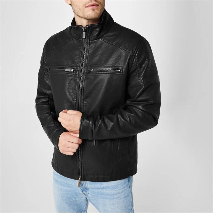 Men's Faux Leather Jacket 8 Men's Faux Leather Jacket - Image 6